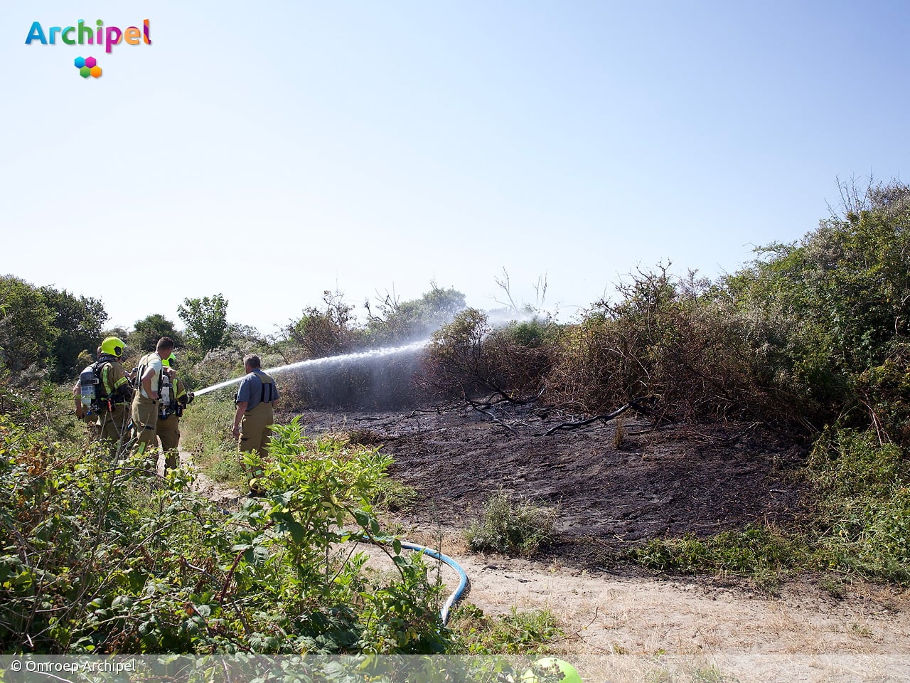 Duinbrand bij Ouddorp snel onder controle