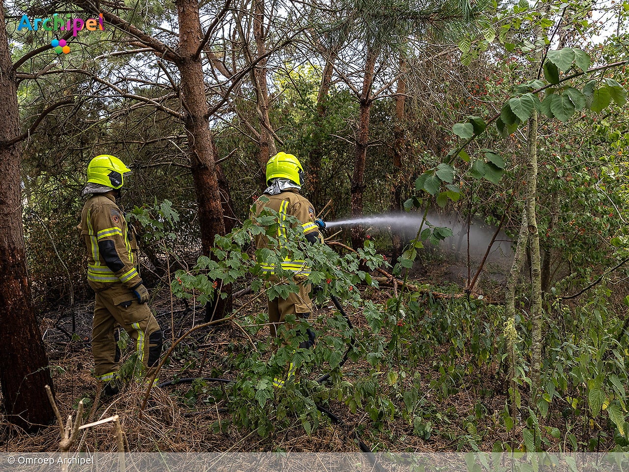 Brandweer ingezet bij brand in natuurgebied De Vliegers
