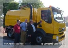 Milieuvriendelijke veegwagen voor gemeente Goedereede