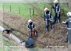 Scootmobiel te water Zuiderdieppolder