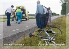 Ongeval met motorrijder en fietser