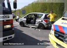 Slachtoffer uit auto geknipt