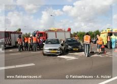 Bestuurster gewond door aanrijding
