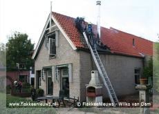 Schoorsteenbrand in Dirksland