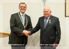 Uitreiking Koninklijke onderscheiding aan de heer Sandee
