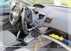 Navigatieconsole gesloopt tijdens auto-inbraak