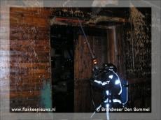 Brand in droogschuur