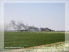 Brand bij boerderij in Melissant