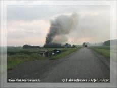Grote brand in loods Dirksland