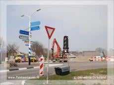 Algehele afsluiting Korteweegje in verband met aanleg rotonde