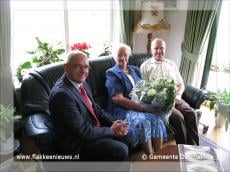 Burgemeester Heijkoop bezoekt gouden bruidspaar