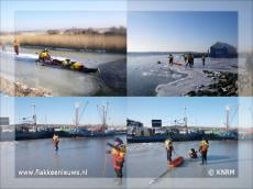 KNRM Ouddorp oefent ijsredding