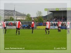 Drukte bij wedstrijd Jonge Spartaan - Oud Feyenoord