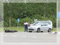 Ongeval tussen brommer en personenauto