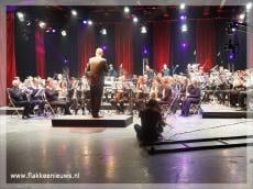 Fanfare-orkest Vooruit in de studio