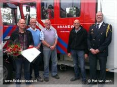 Brandweer Oude-Tonge huldigt jubilarissen