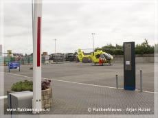 Traumaheli vliegt voor bedrijfsongeval