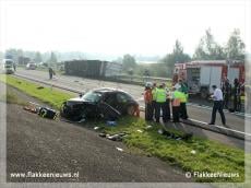 Slachtoffer omgekomen bij ernstig ongeval N59