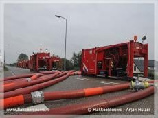 Pompen spektakel bij Stellendam en hinder N215