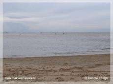 Gezin verrast door snel opkomend water