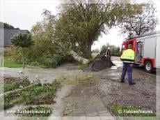 Storm raast over het eiland