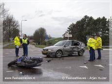 Motorrijder gewond bij aanrijding