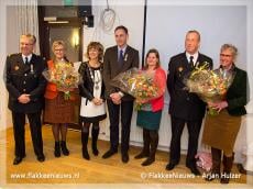 Drie brandweermannen koninklijk onderscheiden