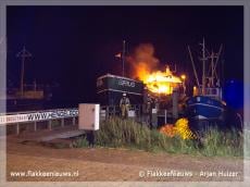 Scheepsbrand in Stellendamse haven