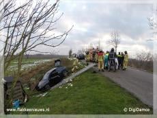 Auto van de dijk bij Nieuwe-Tonge