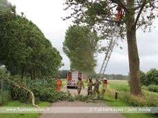 Zomerstorm laat sporen achter