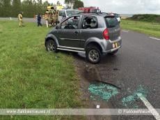 45km auto uit de bocht