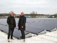 Zonnepanelen op het dak van Webego