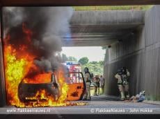 Brand op parallelweg Hellegatsplein