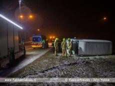 Ongevallen door gladheid op Goeree-Overflakkee