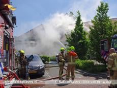 Brand in het dak van de Dillenburg