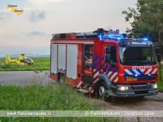 Onwel tijdens fietsen in de polder