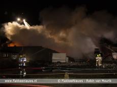 Grote brand in schuur Melissant