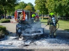 Recent opgeknapte Oldtimer in vlammen op