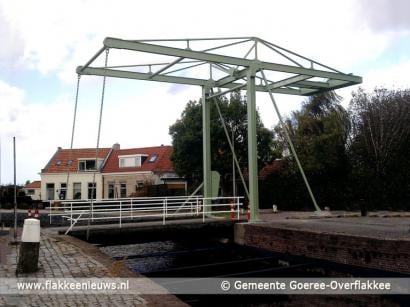 Noodbrug Vingerling Middelharnis tijdelijk dicht op 9 maart