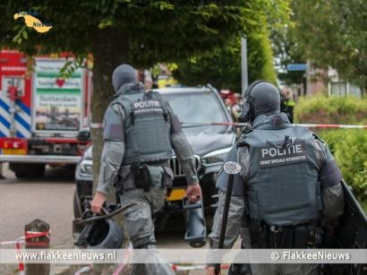 Straat in Dirksland ontruimd wegens explosiegevaar