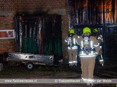 Brand in schuur Sommelsdijk