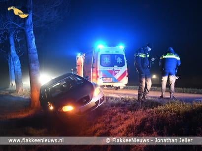 Gewonde door ongeval Oudelandsedijk Dirksland