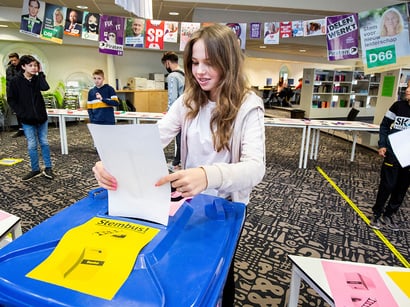 Leerlingen RGO College doen mee aan de scholierenverkiezingen