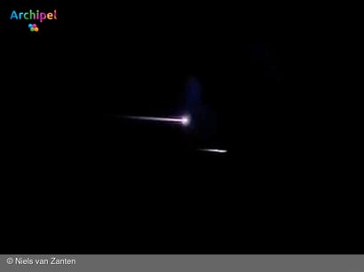 Mysterieuze vuurbollen boven Middelharnis gefilmd