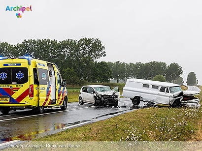 Vier voertuigen betrokken bij aanrijding