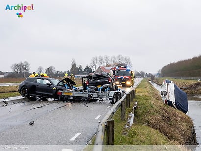 Ravage na frontale aanrijding
