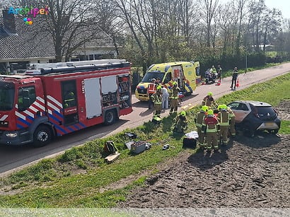 Bestuurder overreden door eigen auto in Ouddorp