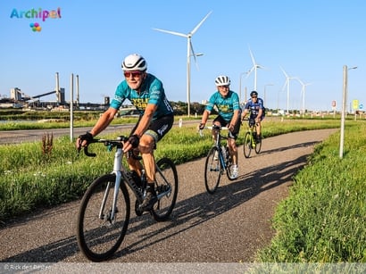 Cycle for Hope Rondje Nederland passeert Brouwersdam