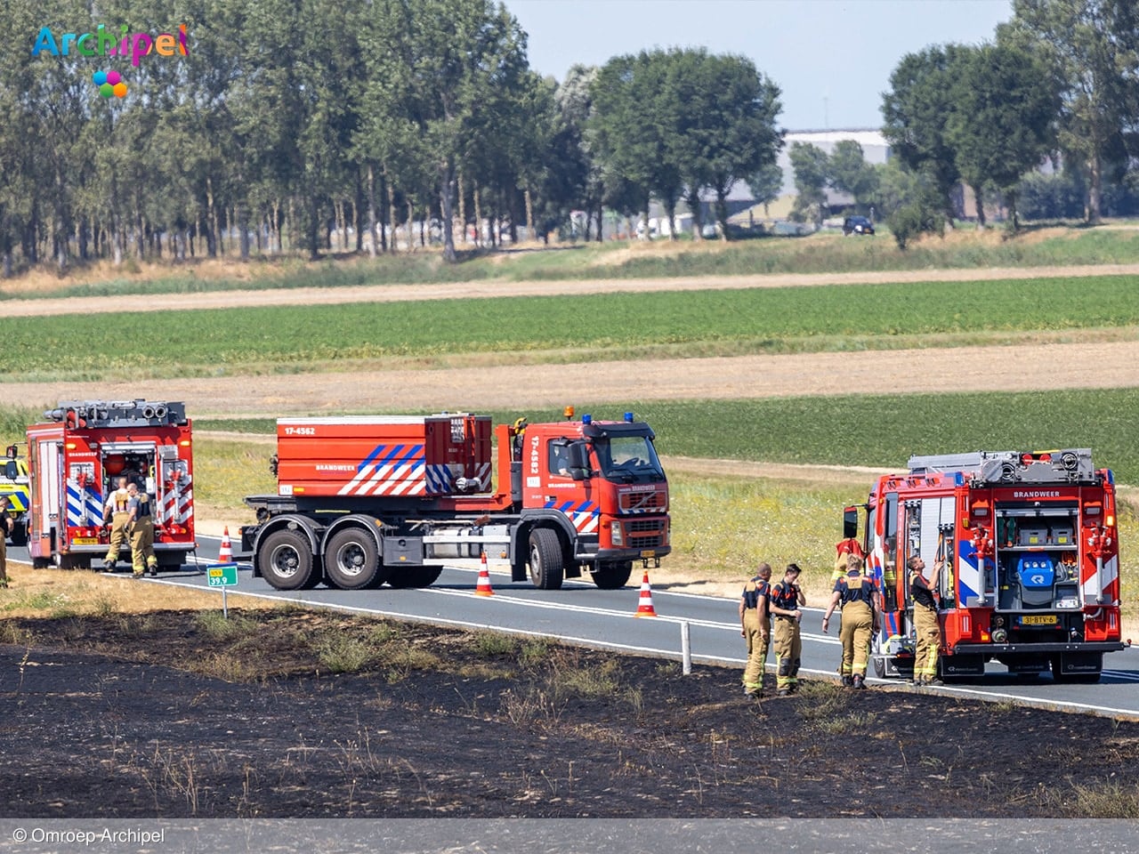 Meerdere branden houden brandweer op Goeree-Overflakkee bezig