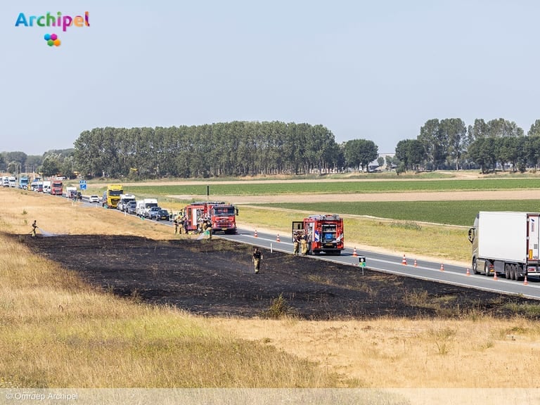 Meerdere branden houden brandweer op Goeree-Overflakkee bezig